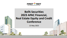 BofA Securities 2023 APAC Financial, Real Estate Equity And Credit Conference
